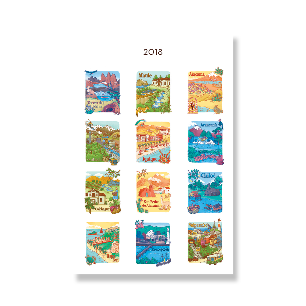 Calendario postal Destinos
