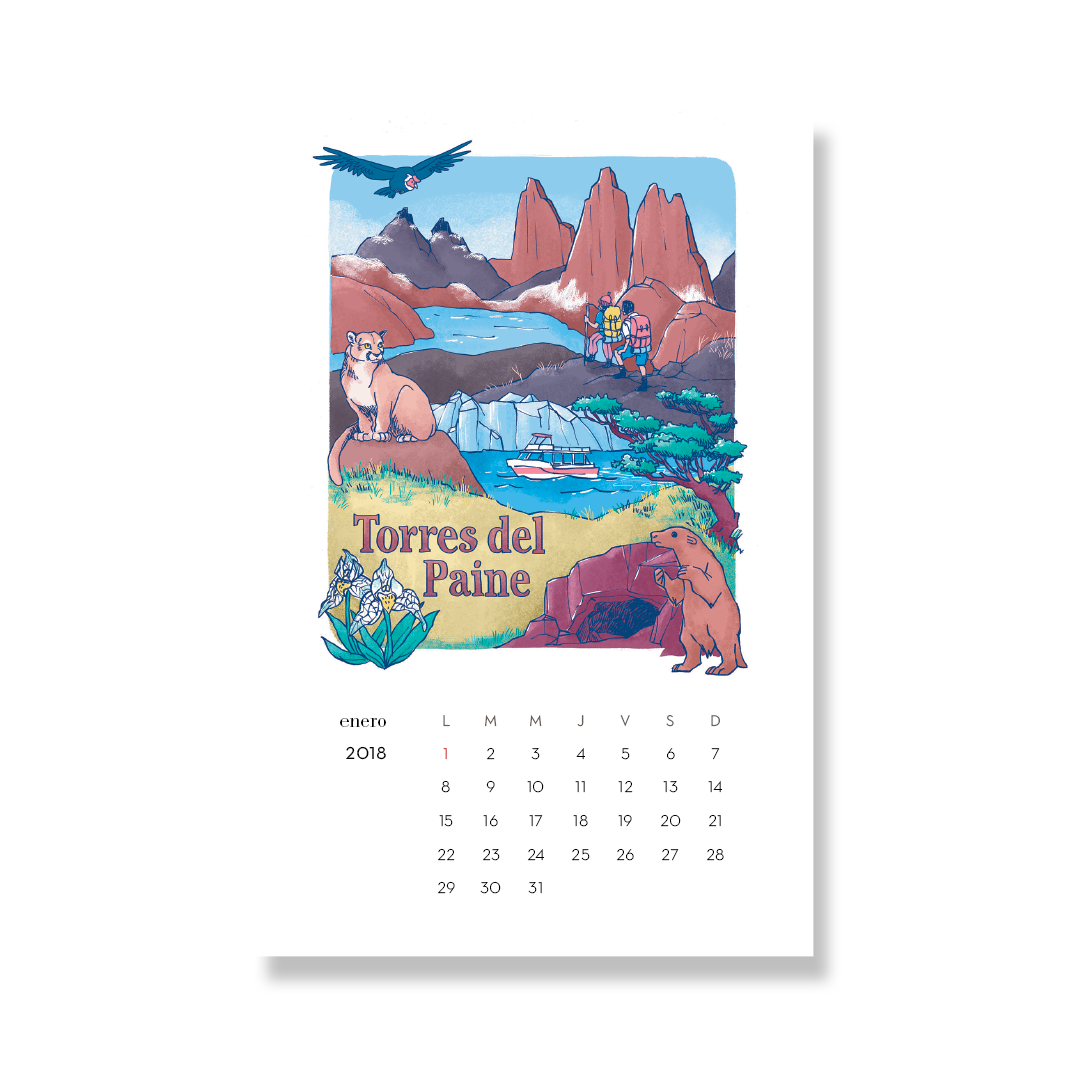 Calendario postal Destinos