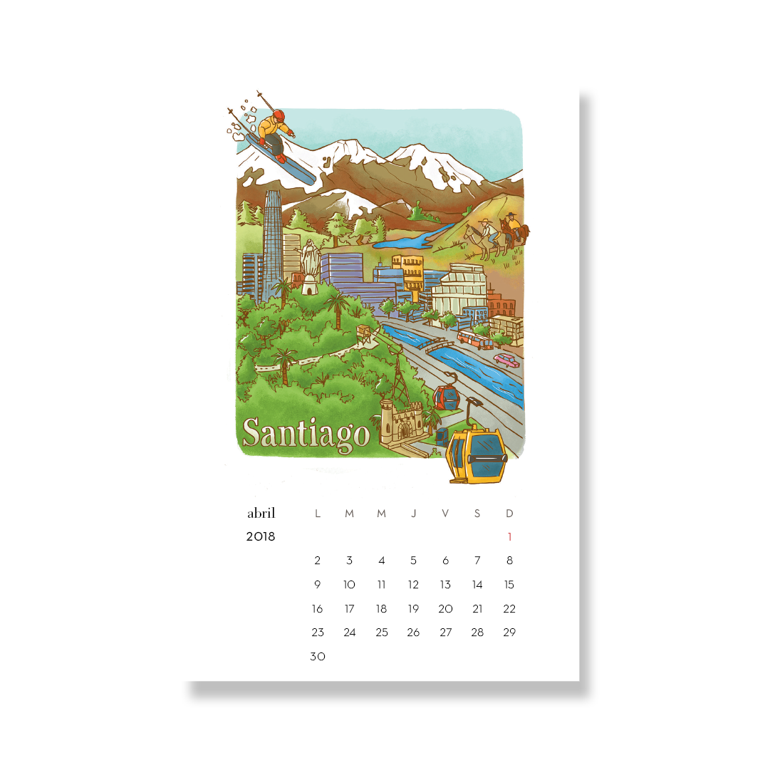 Calendario postal Destinos