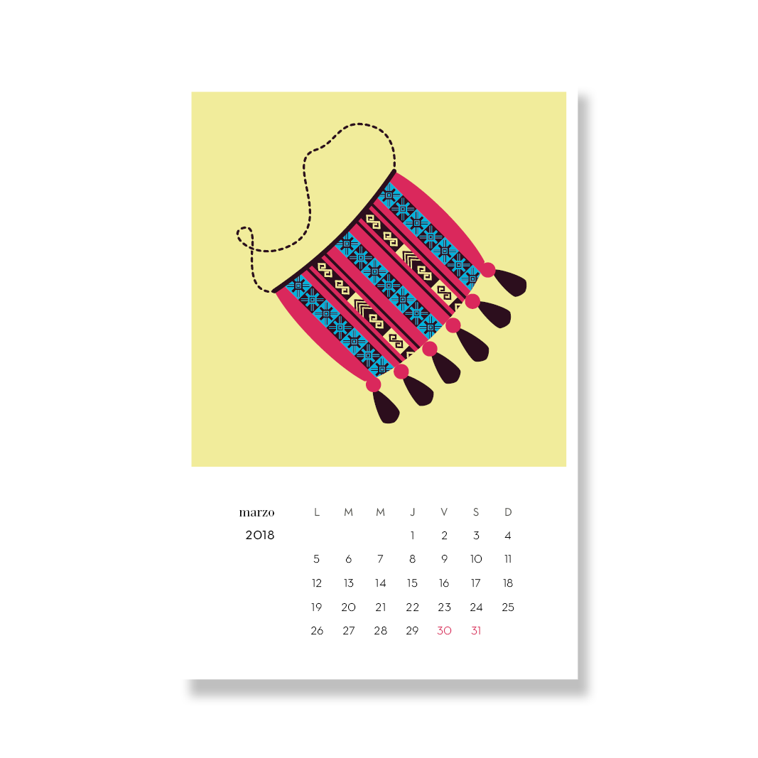 Calendario postal Pueblos originarios