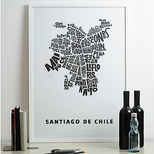 Afiche Santiago de Chile