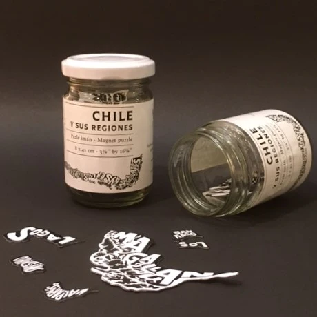 Puzle magnético Chile en regiones