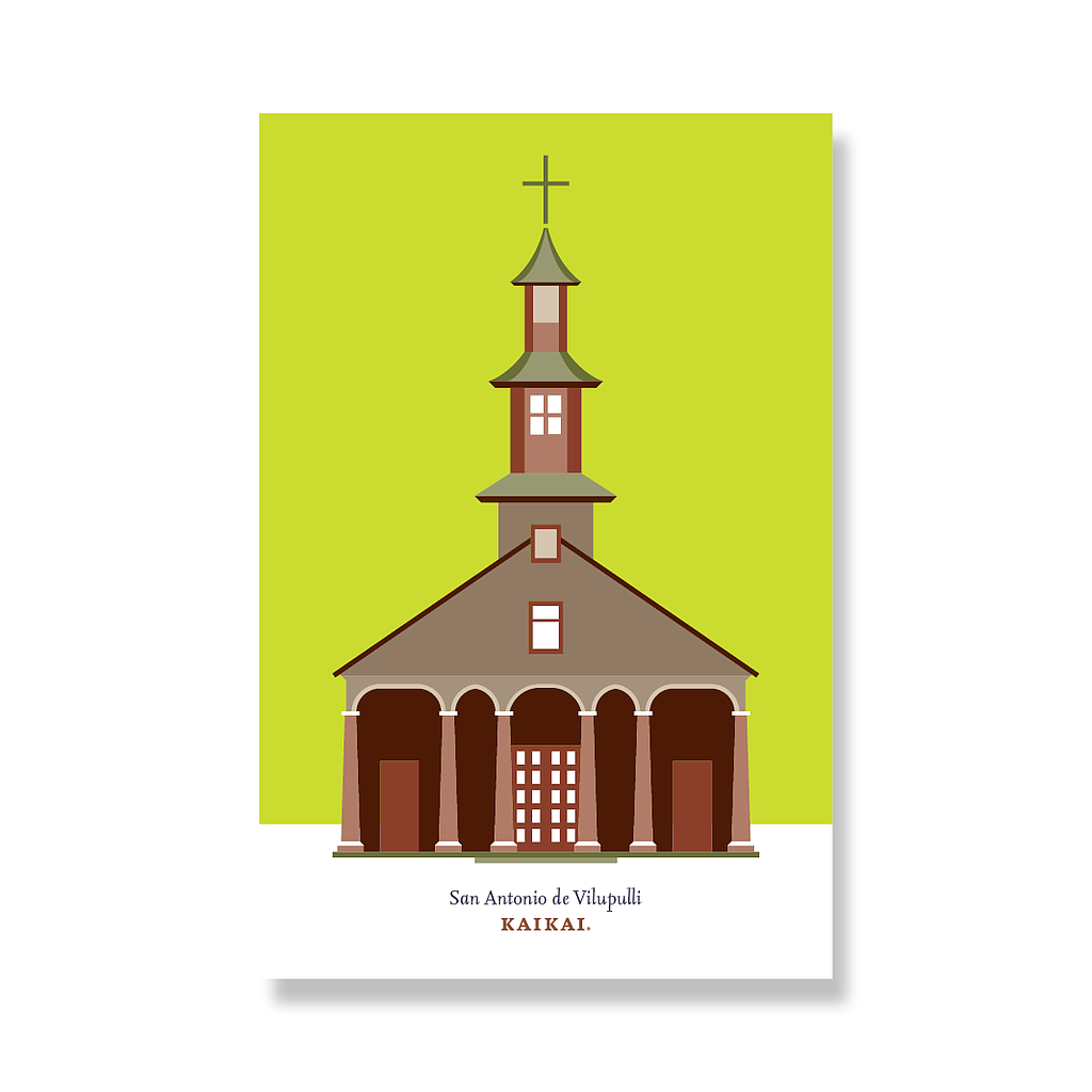 Postal Iglesias de Chiloe