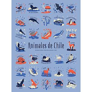 Afiche Animales de Chile
