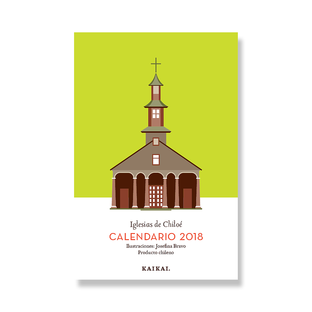 Calendario postal Iglesias de Chiloé